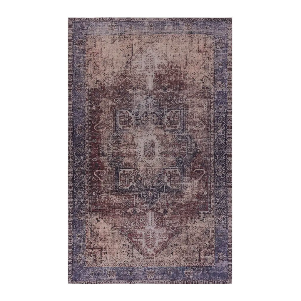 Naar 2x3 Washable Area Rug Low Pile Non Slip Non Shedding Foldable naar rug