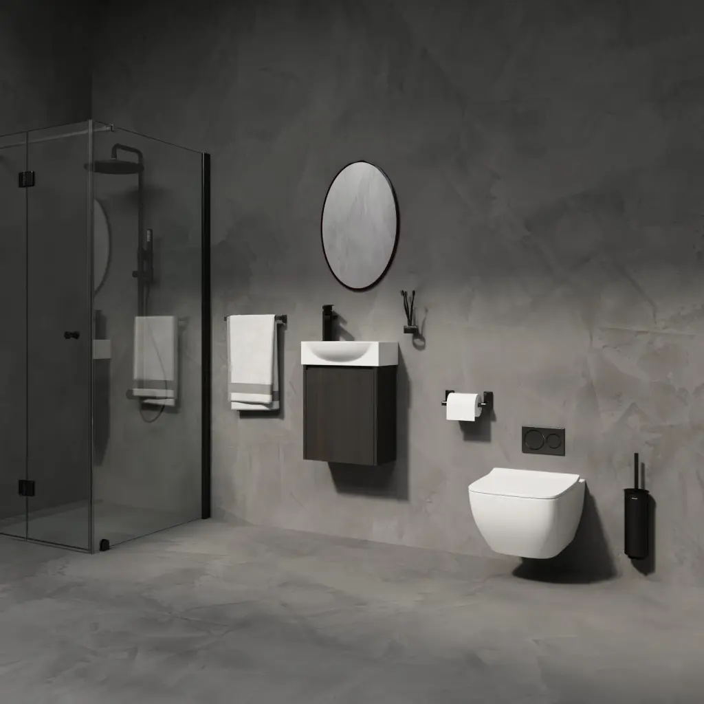 16 Inch Bathroom Vanity Sink Bundle Small Space Modern Small Bathroom levistar