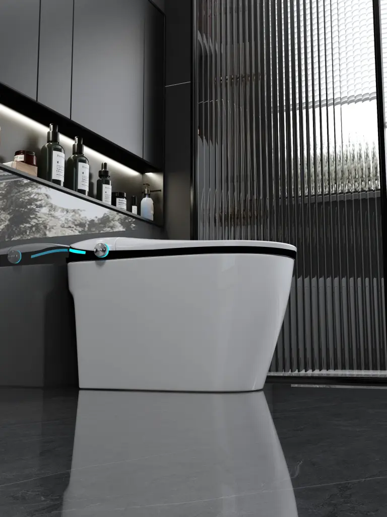 Premium Smart Toilet Built Bidet Seat Intelligent Auto Flush bathroomware