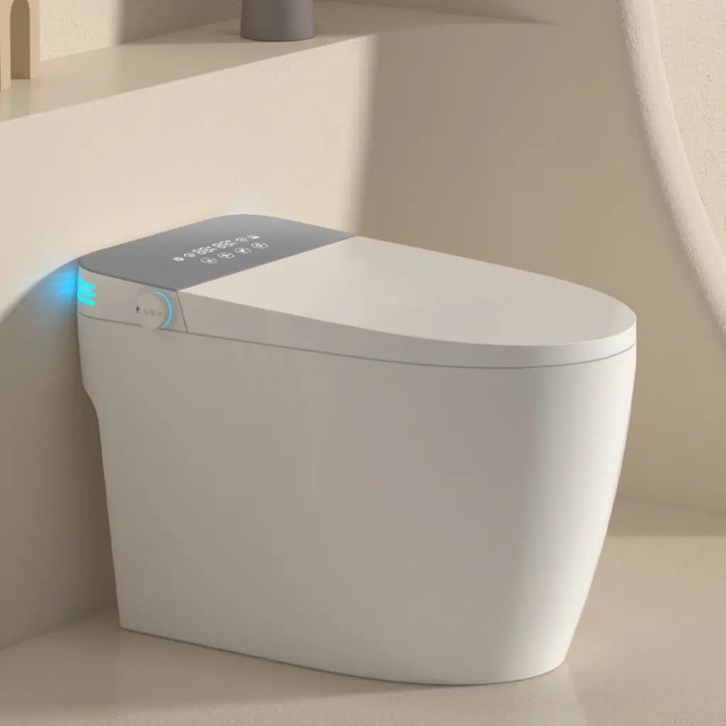 Intelligent Toilet Voice Control Bubble Shield Heated Bidet Seat Smart WC jopure