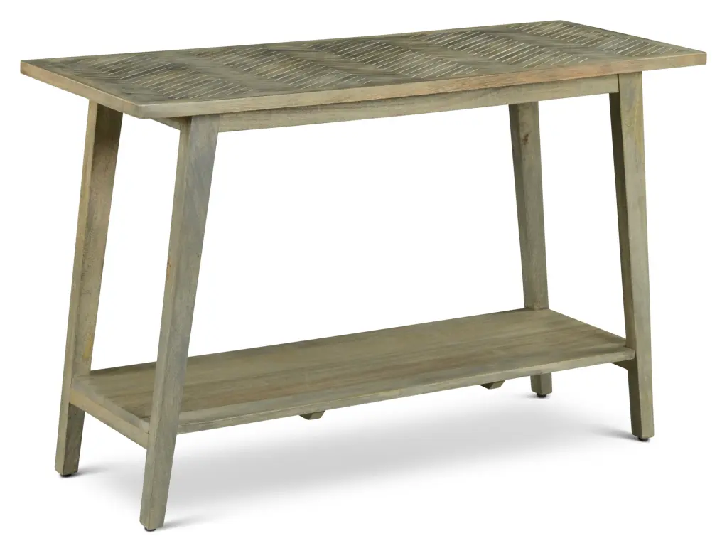 Milani Rectangular Sofa Table Light Brown Timber steve silver furniture