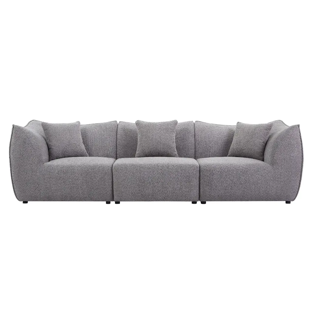 111 Inch Comfy Sofa Couch Deep Seats Modern 3 Seater Sofa justone interior