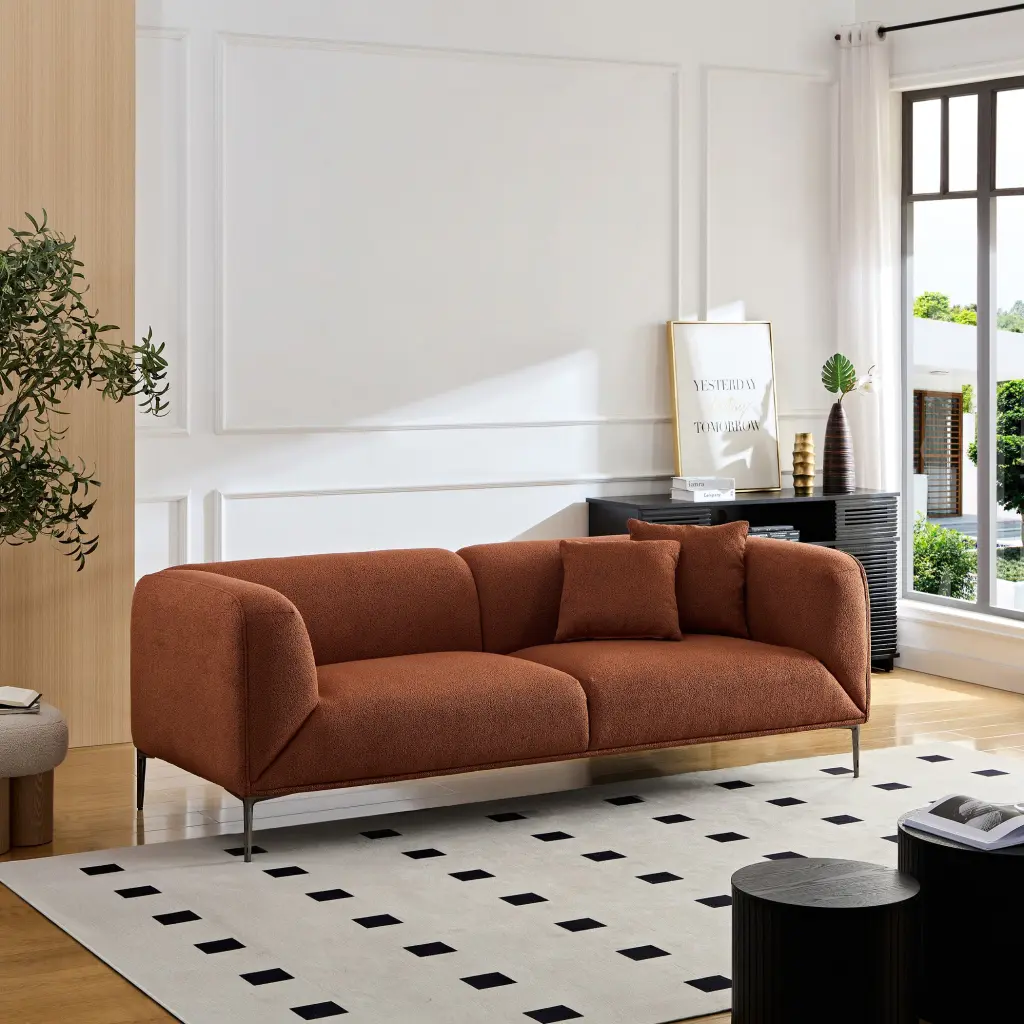 Wks2 Brown Sofa Studio, Living Room, or Attic - Multipurpose Sofa meetaking