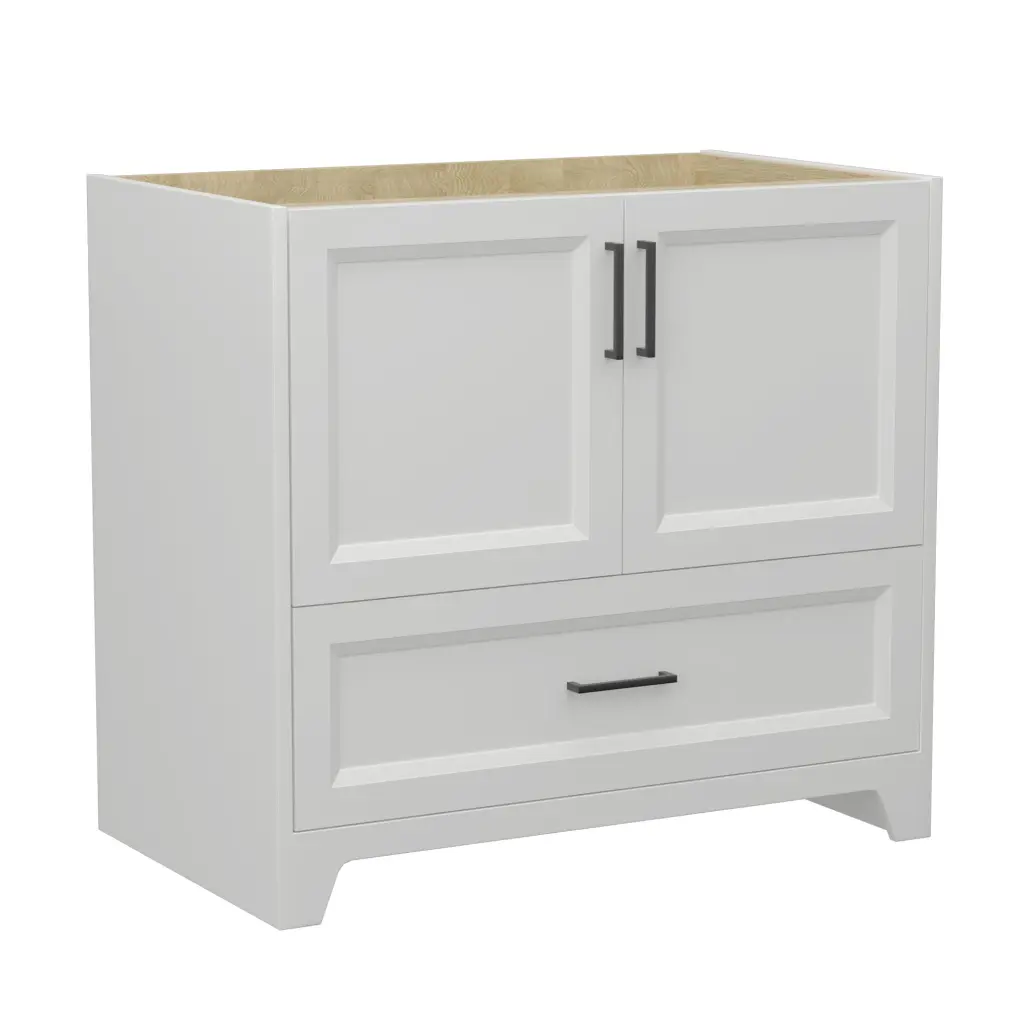 36 Inch Solid Timber Bathroom Vanity Without Top Sink Modern Bathrooms w995 bestgo
