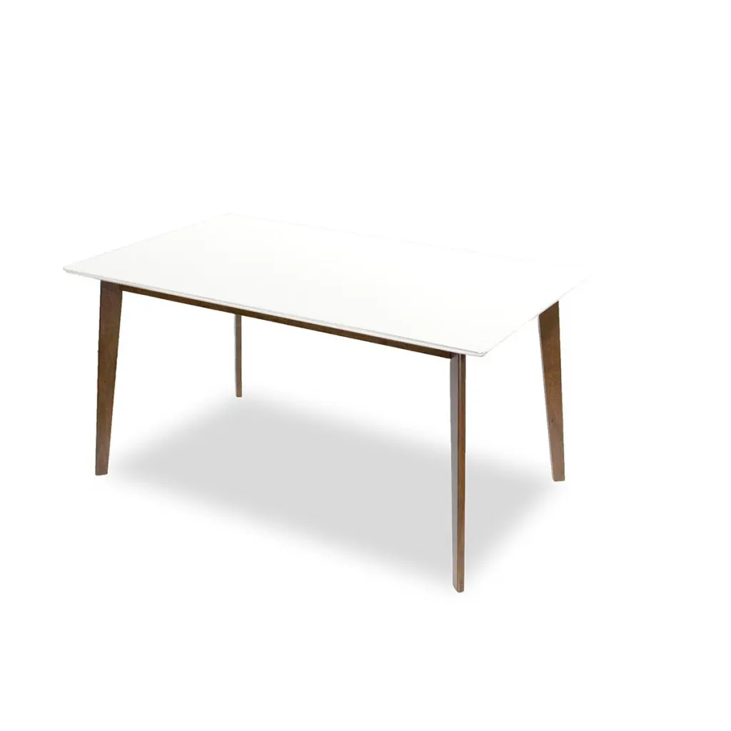 Carlos Solid Timber Dining Table White Solid Wood Kitchen Table ashcroft furniture