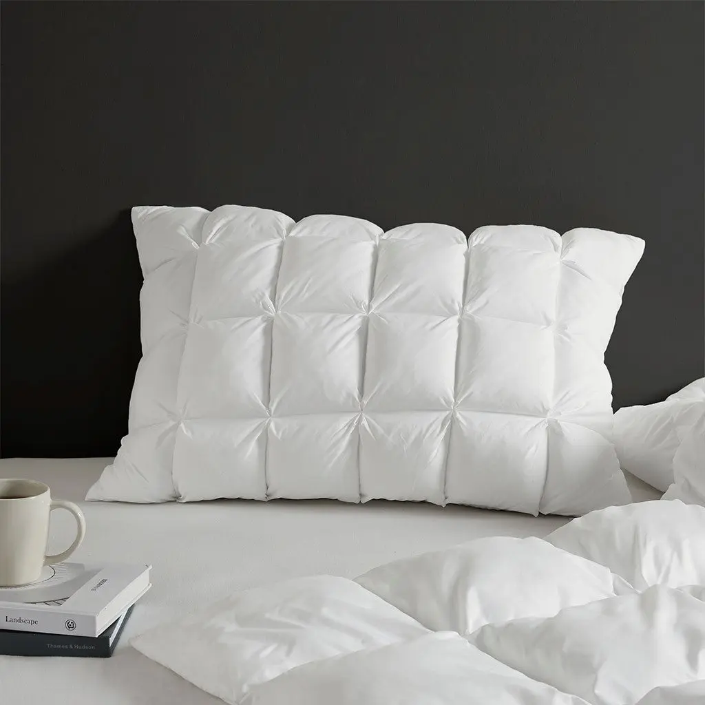 Overfilled Pillow Preserveor Single Piece Quality Size White Polyester Bed Pillow jla