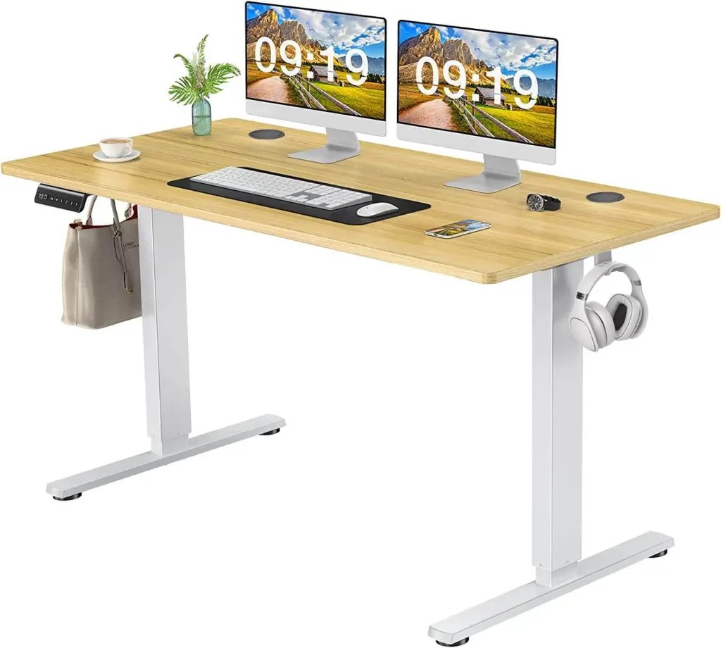Electric Height Adjustable Standing Desk Sit to Stand Comfort Fit Computer Desk w2201