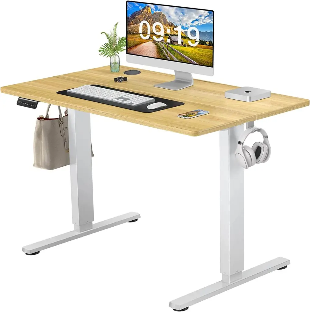 Electric Height Adjustable Standing Desk Sit to Stand Comfort Fit Computer Desk w2201