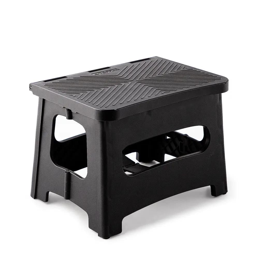 9 Inch Folding Step Stool Space Saving Travel Friendly Non Slip 300 Lbs Capacity w2071
