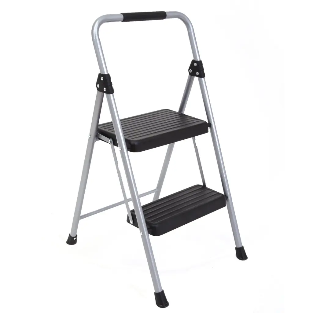 2 Step Ladder Step Stool Adults Folding Step Stool Handrail Non Slip Design w2071