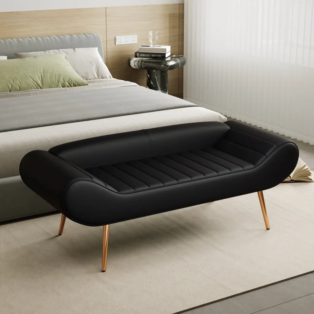 57 Inch Sofa Stool PVC Material Bed Surround Stool ylf fff