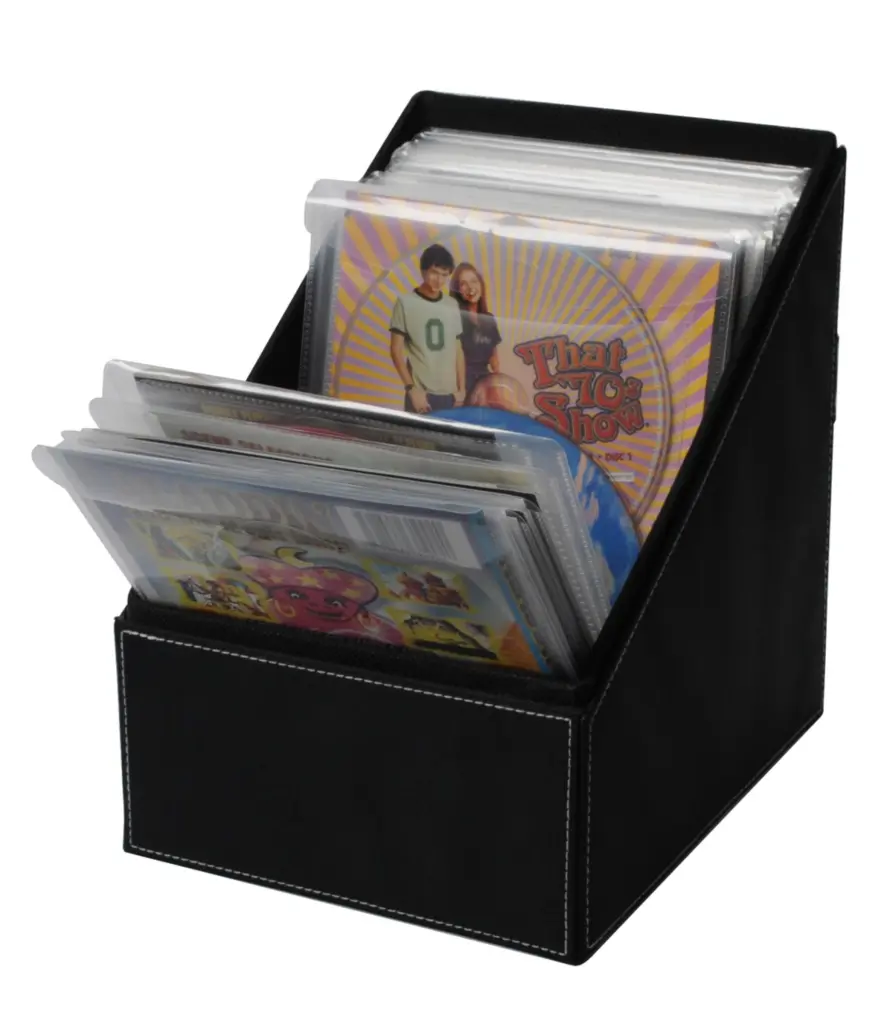 Disc Bin, Reinforced Stitching, Angled Front Display Multicolor Storage atlantic inc.