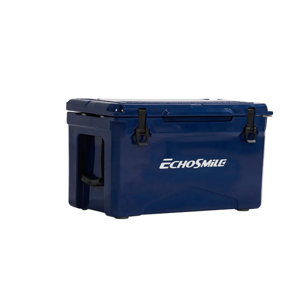 30Qt Hue Dark Navy Polyethylene Durable Storage Container Secure Lid rigmore