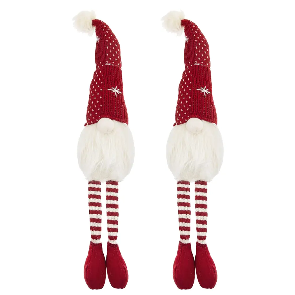 2-Piece Christmas Gnomes Decorations Table and Home Ornaments w2078