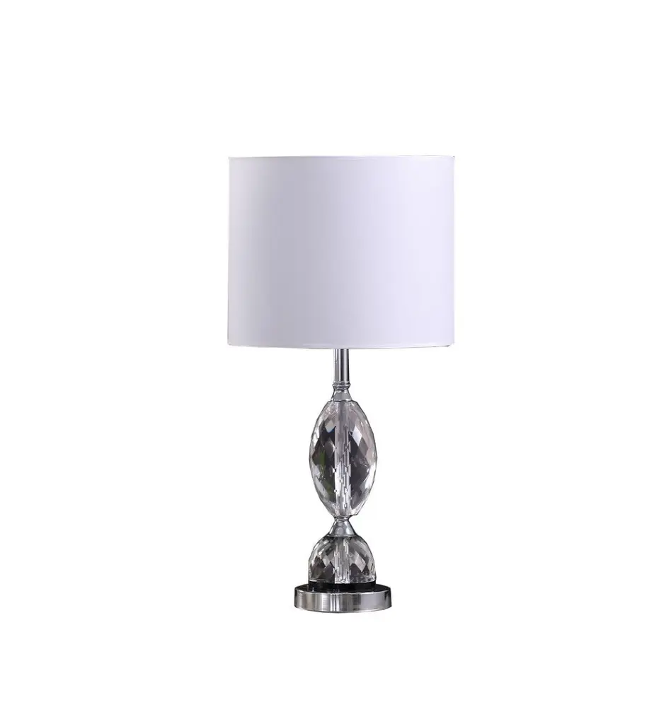 23.75 Inch Georgia Pear Cut Glass Modern Table Lamp Multicolor Metallic california home