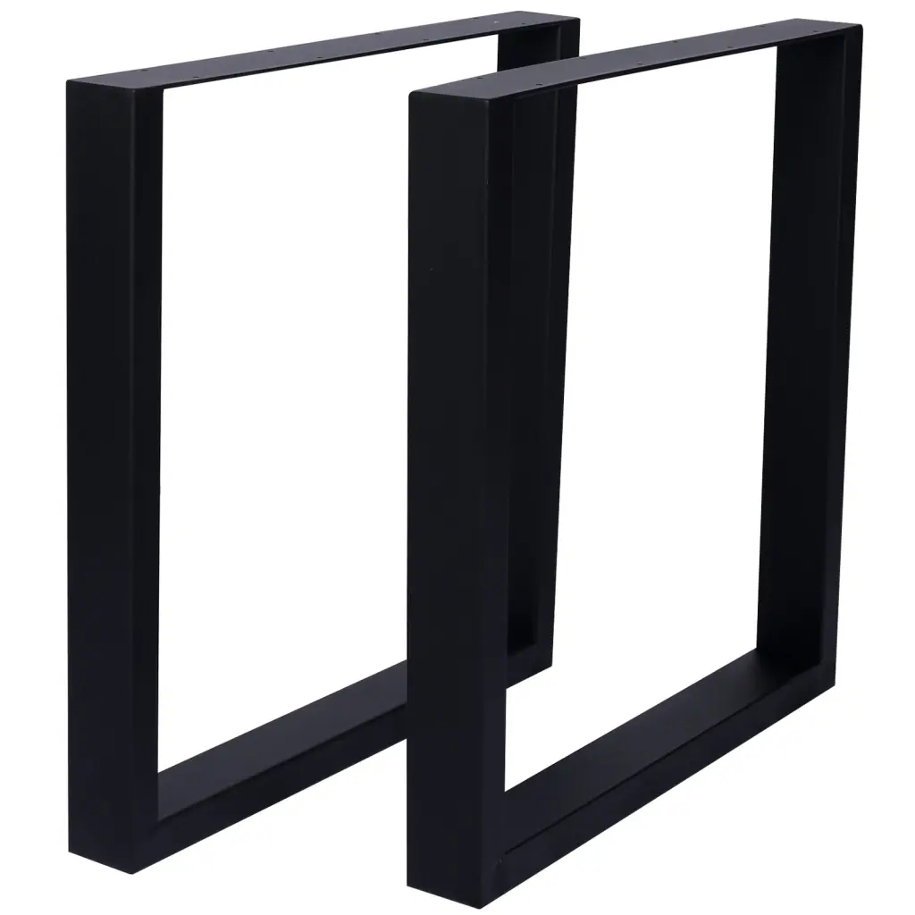 Square Table Legs 28X 24" Wide Metallic Table Legs Heavy Duty Alloy Metal Desk Supports g-h