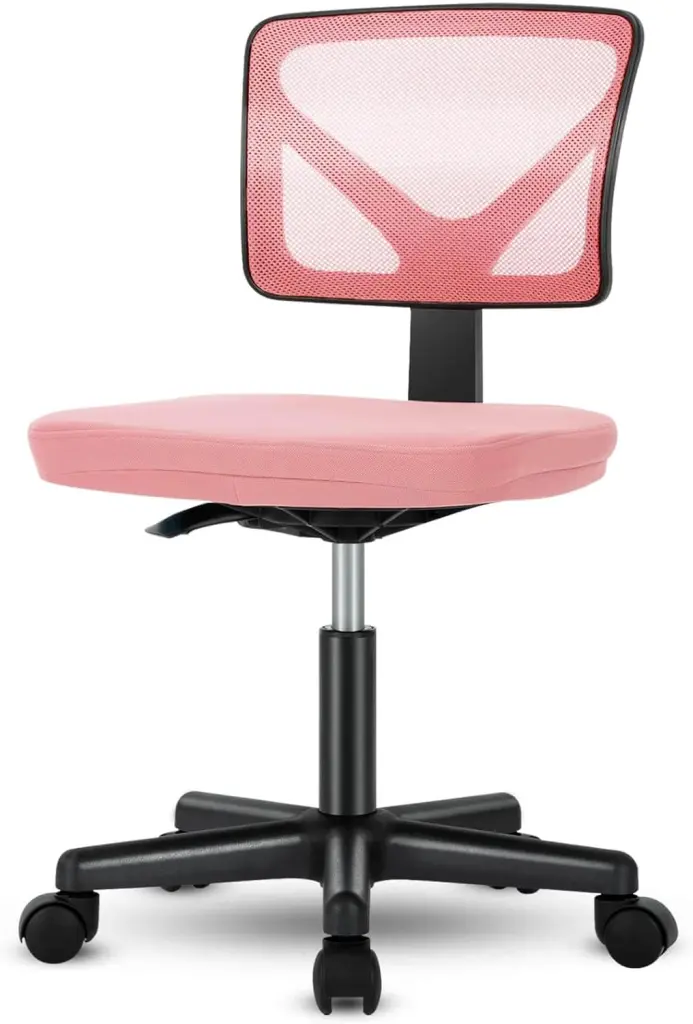 Low Back Mesh Armless Office Chair Swivel Rolling Computer Chair No Arms w1134dhs