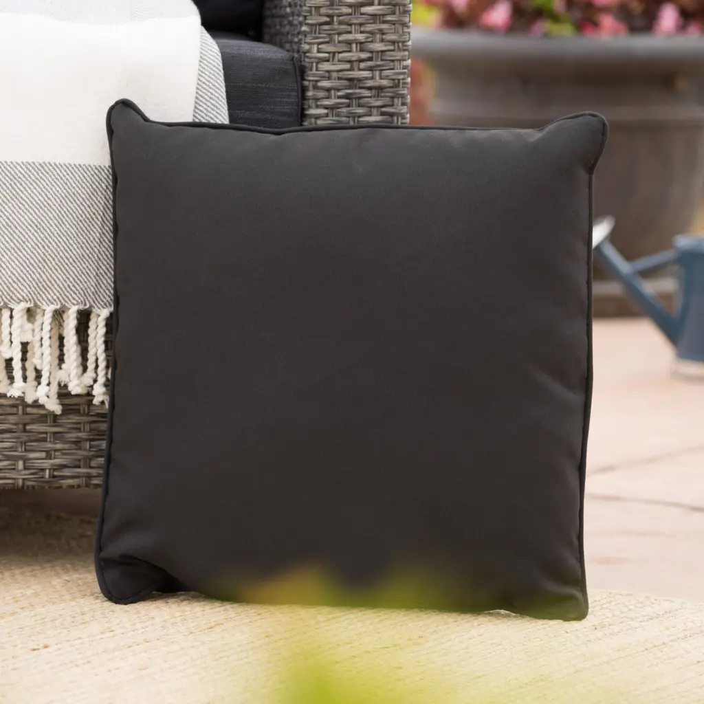 Coronado Square Pillow Black Material nh-kisa