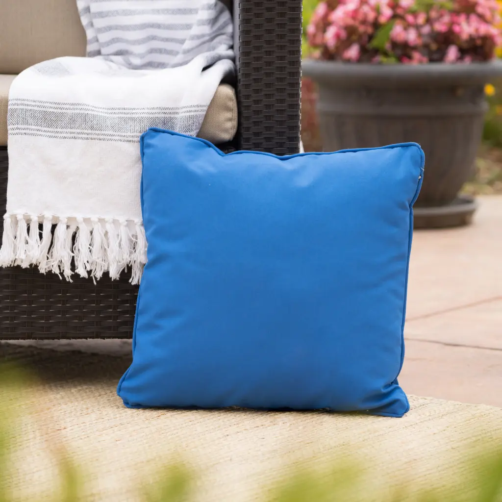 Coronado Square Pillow Blue Material Decorative Throw Pillow nh-kisa