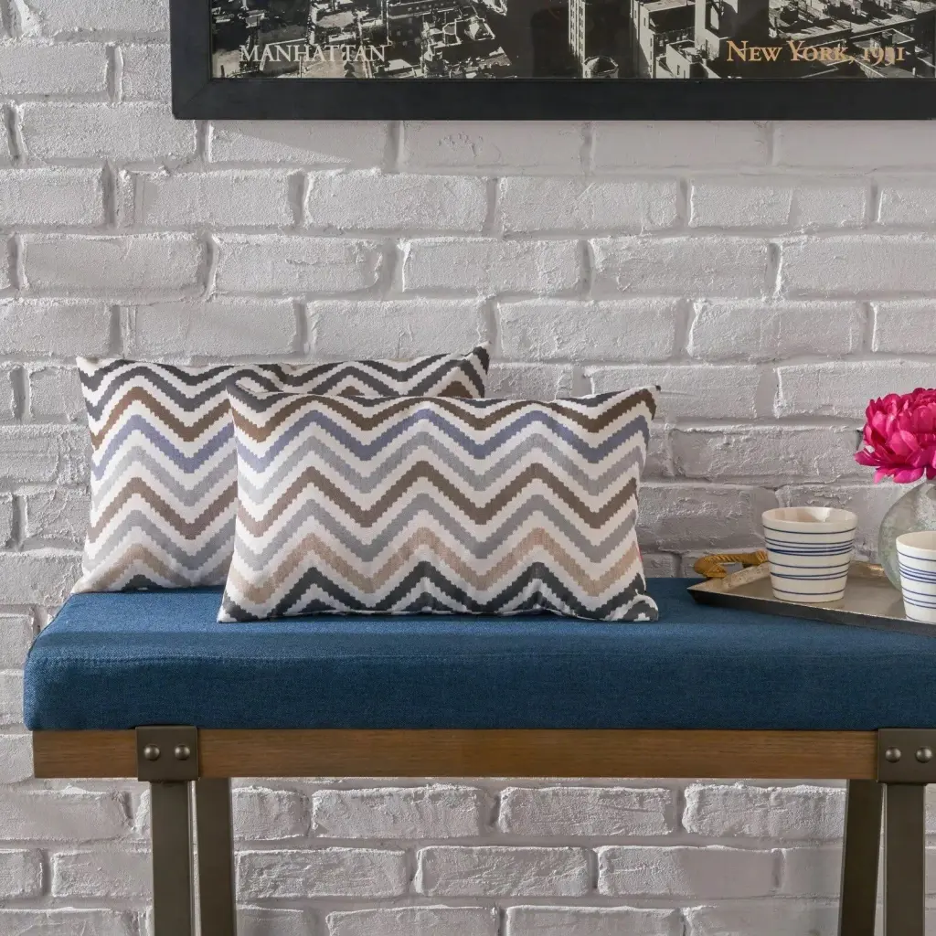 Kimpton Rectangular Pillow Set 2 Multicolor Decorative Throw Pillows nh-kisa