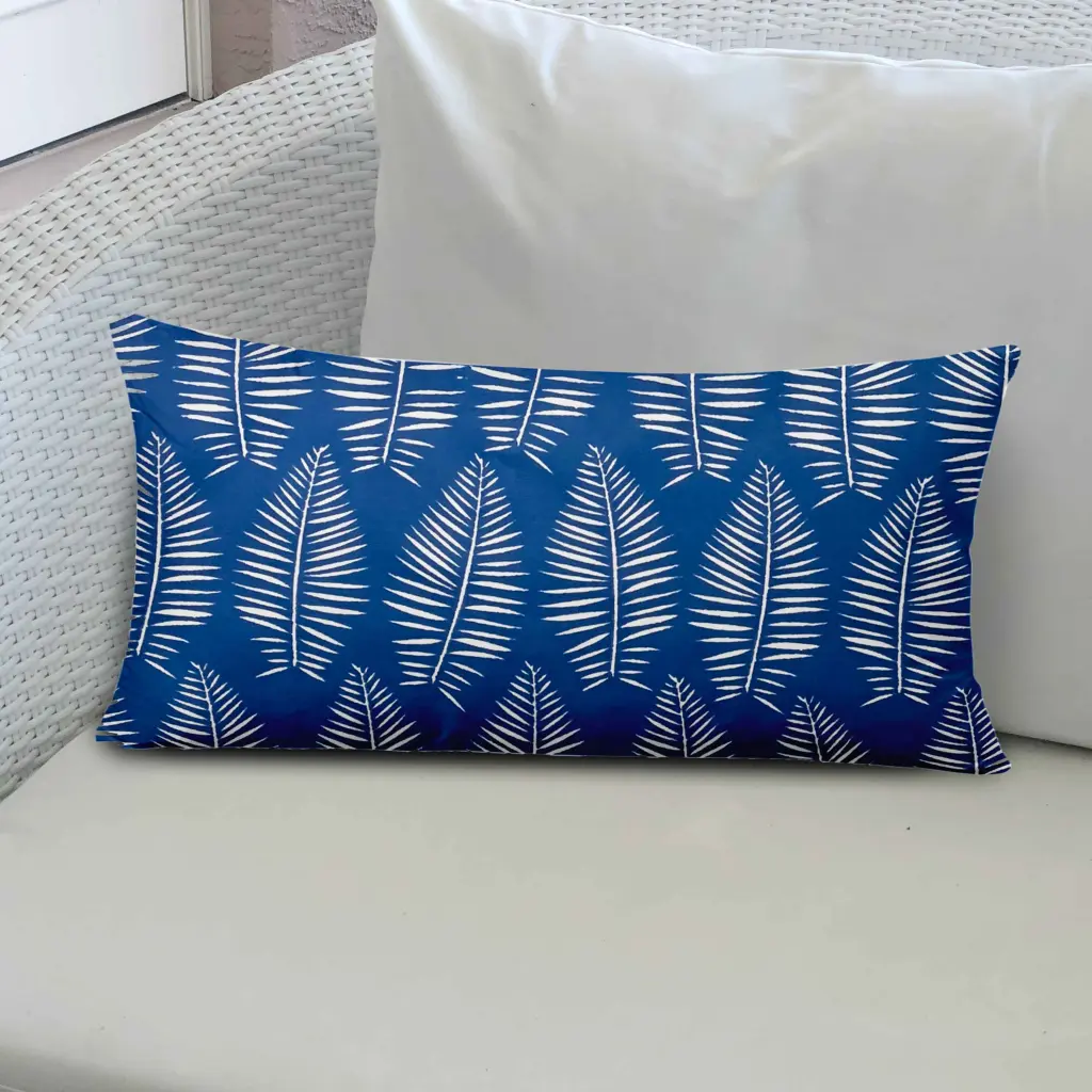 Breezy Indoor Outdoor Soft Royal Pillow 12x24 Zipper Cover Insert usa made pillow and pouf