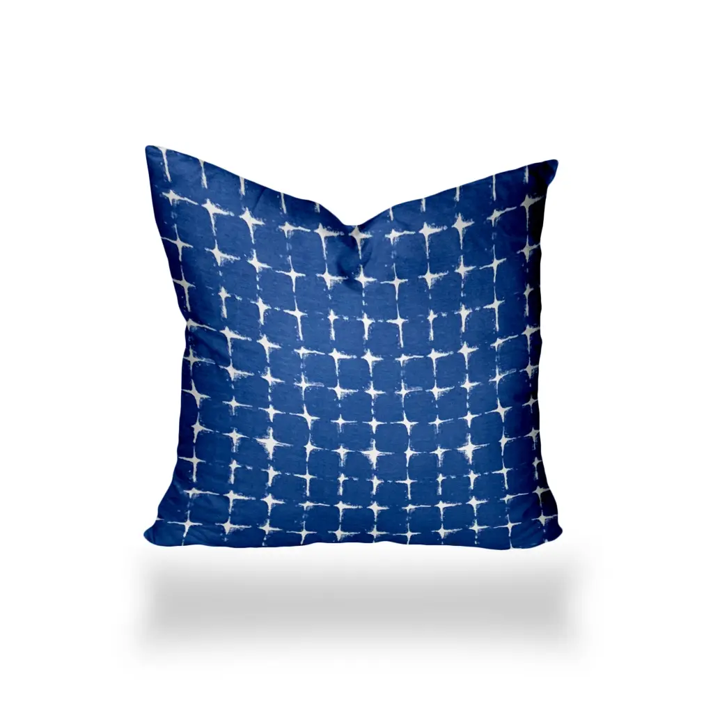 Flashitte Indoor Outdoor Soft Royal Pillow Sewn Closed 17x17 Multicolor usa made pillow and pouf