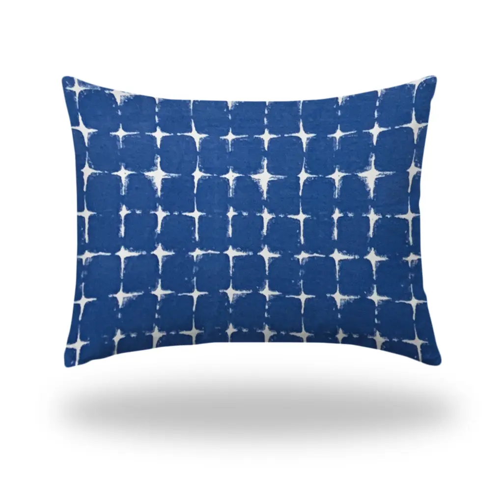 Flashitte Indoor Outdoor Soft Royal Pillow, Sewn Closed, 12x16 Multicolor usa made pillow and pouf