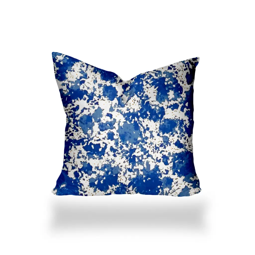 Sandy Indoor Outdoor Soft Royal Pillow Zipper Cover Only 12X12 Multicolor usa made pillow and pouf