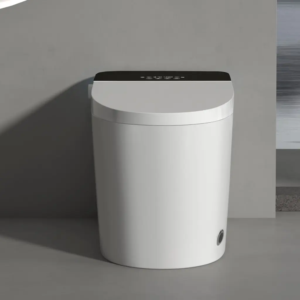 Tankless Smart Toilet Built- Bidet, One Piece Bidet Toilet Seat bathroomware