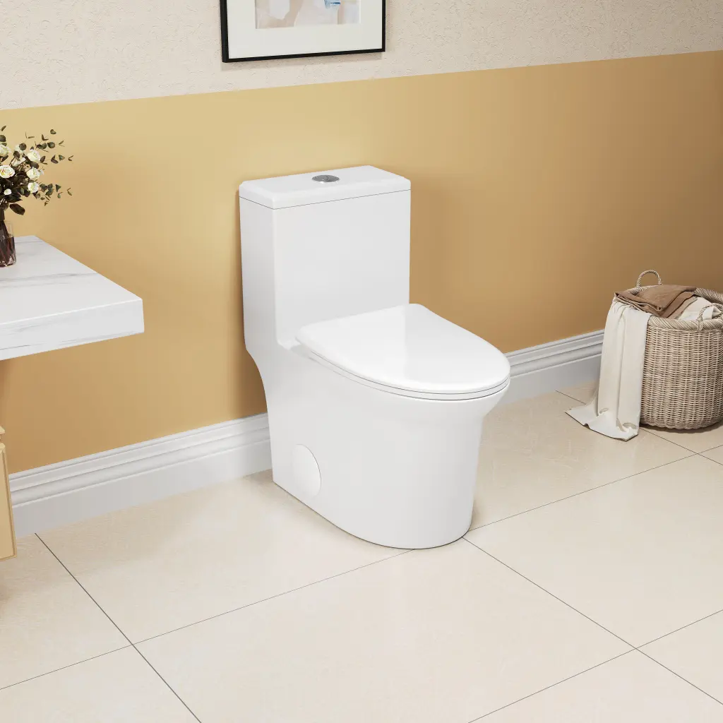 1.1 to 1.6 GPF Elongated Height Super Quiet Floor Mounted Toilet bothwa home llc