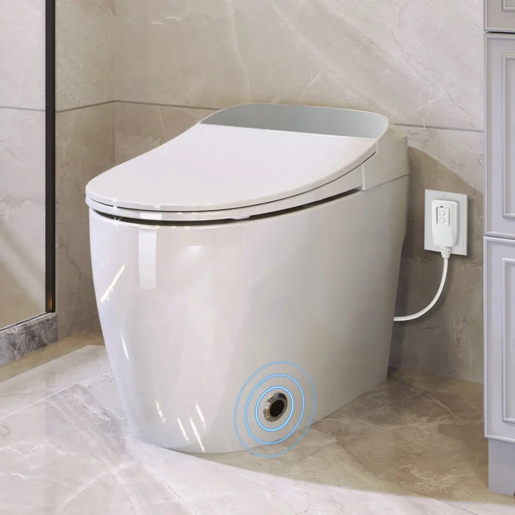 Heated Seat Intelligent Toilet One Piece Automatic Flush Tankless rnb