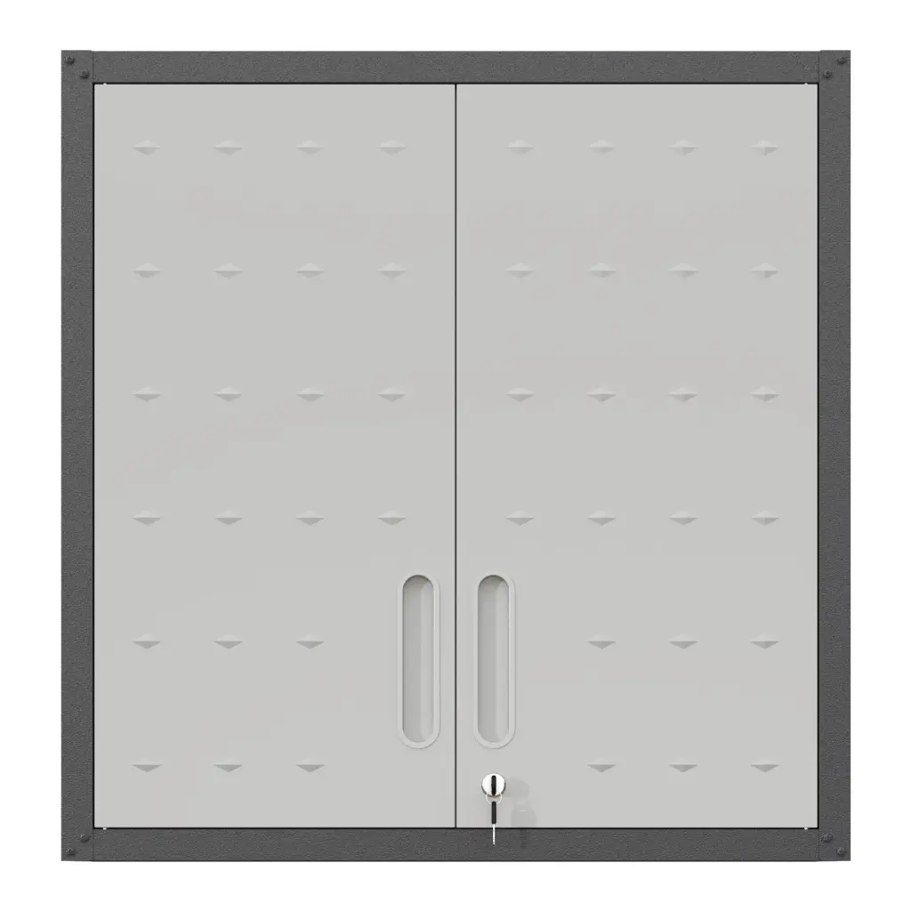 Metal Wall Mounted Tool Storage Cabinet Locking Door And 1 Shelf Garage Workshop Organizer makeace steel furniture
