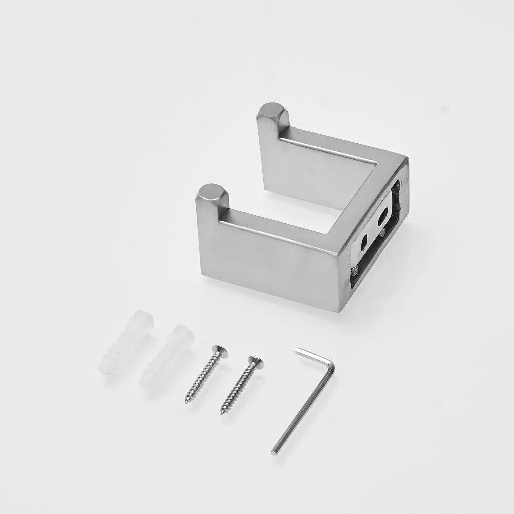 Effortless Double Towel Hook SUS304 Stainless Steel Bath Towel Holder flg