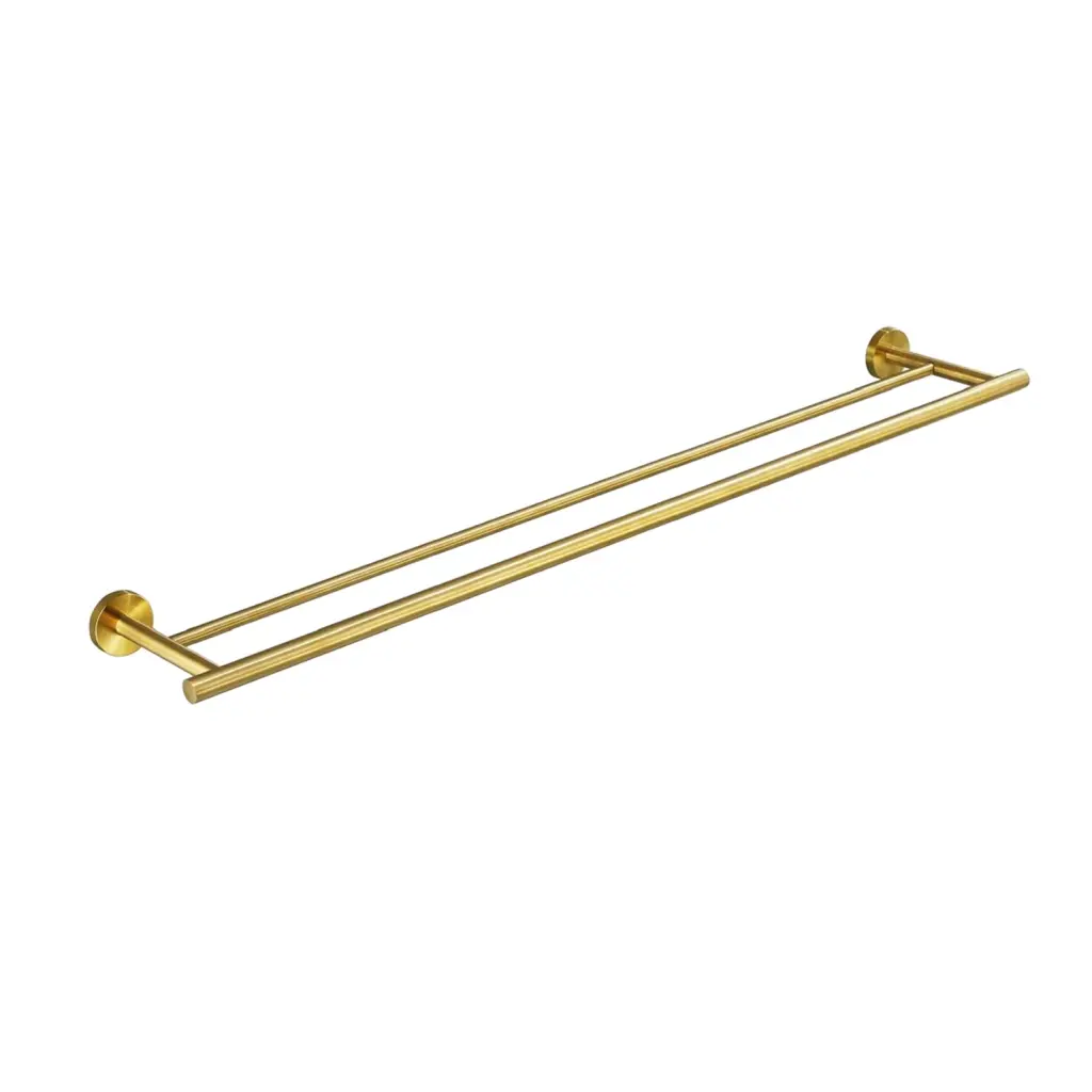 23.6 Inch Towel Bar Wall Mounted Applicator Gold Stainless Steel Bathroom Towel Rack w928 dongtu group