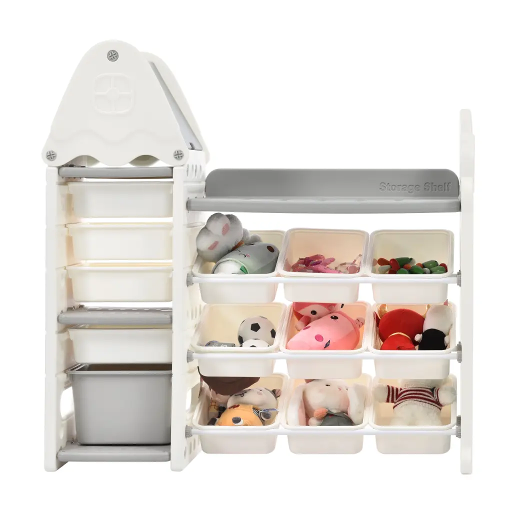Kids Toy Storage Organizer 14 Bins Multi Practical Nursery Organizer Toys And Books mrs