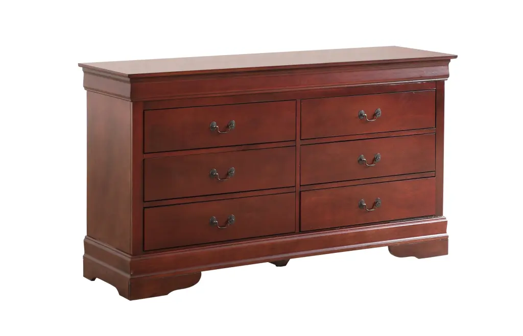 Louis Phillipe G3100 Dresser Cherry Finish Particle Board glory furniture