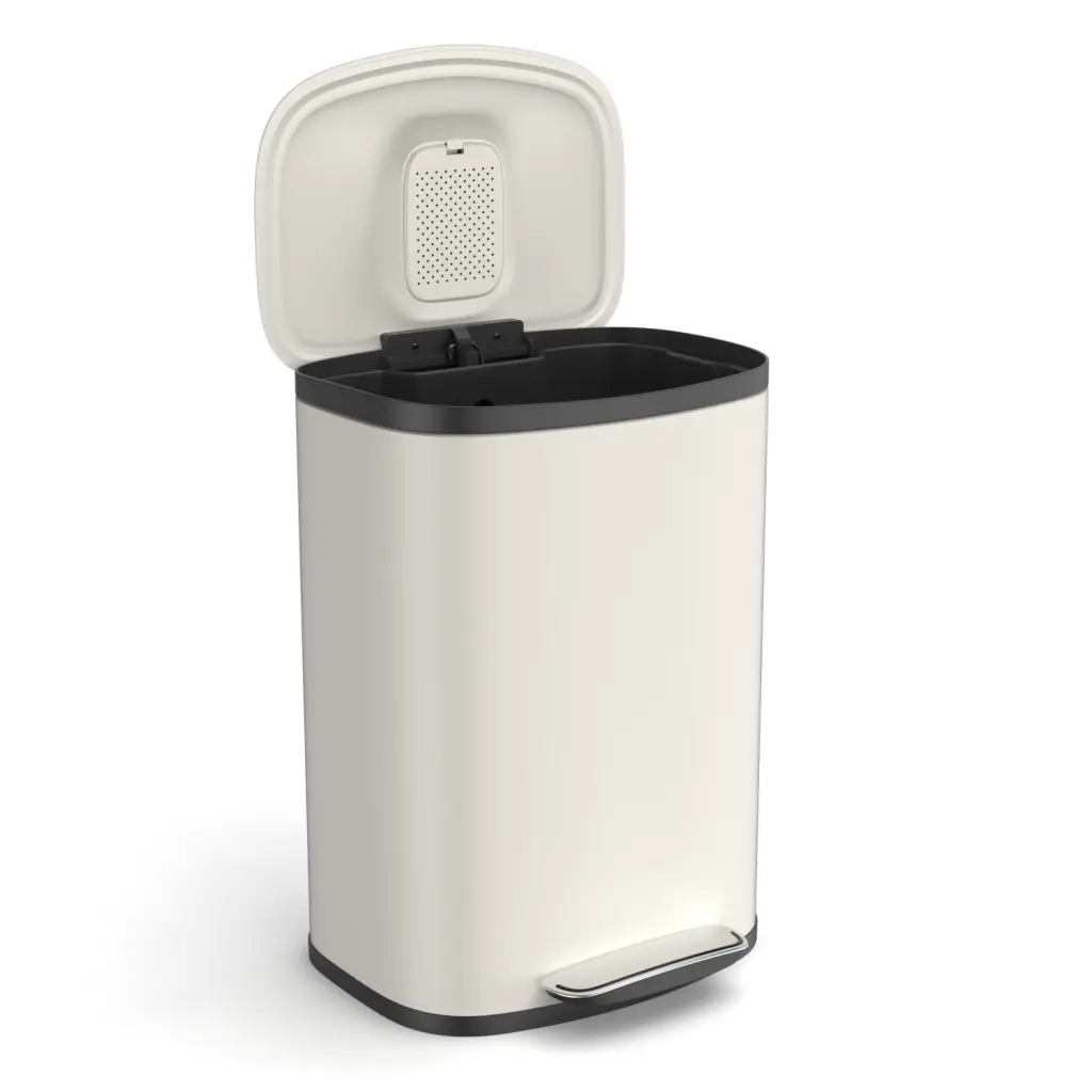 Curved Surface 13 Gallon 50L Kitchen Foot Pedal Operated Soft Close Trash Can like it