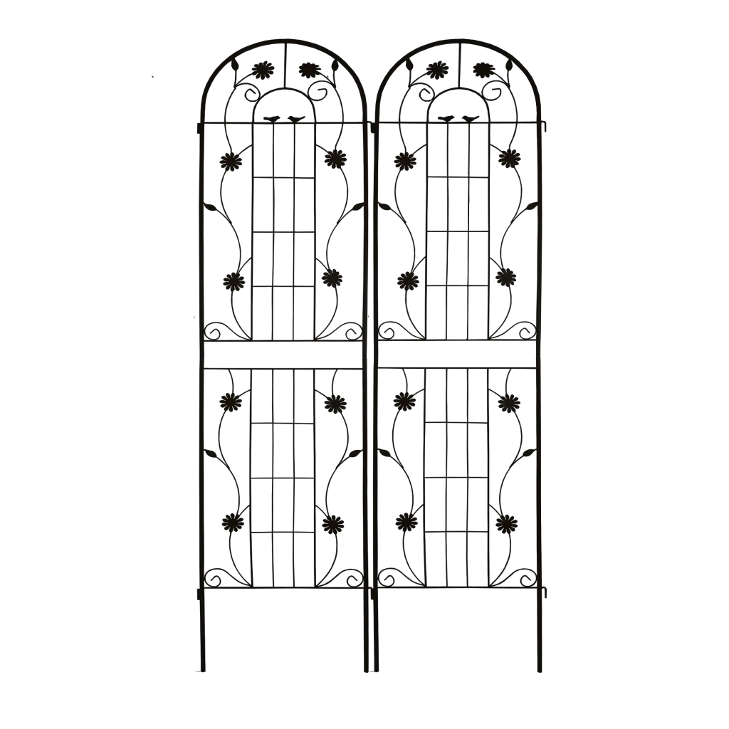 2 Pack Metal Garden Trellis 86.7x19.7 Inches Rustproof Climbing Plants garden life