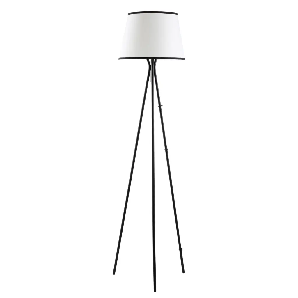 Homcom Modern Tripod Floor Lamp Free Standing Lamp Alloy Metal Frame aosom business