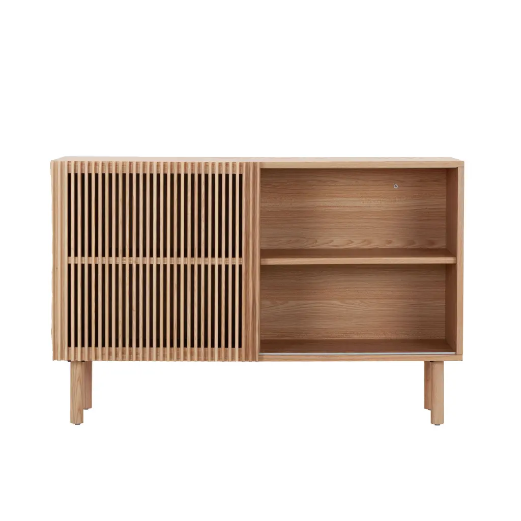 Modern Sideboard 4 Cabinet Storage Cabinet TV Stand Anti Topple justone interior