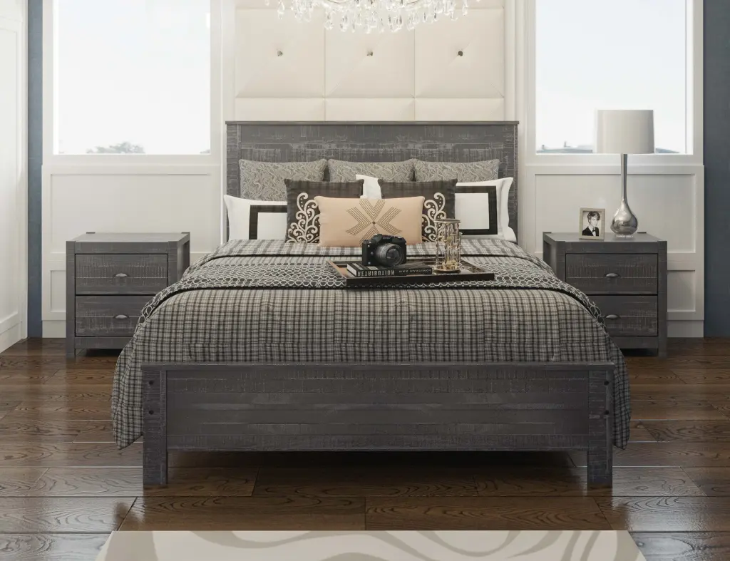 Albany Solid Wood Twin Bed Frame Headboard Heavy Duty Modern Rustic Kids Bedroom Furniture brazil sustainable solid wood f...