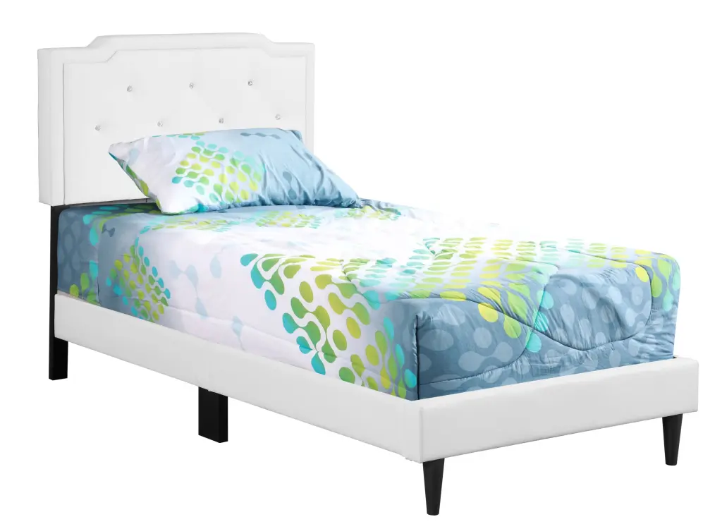 Deb G1118 Tb Up Twin Bed All One Box White Foam Pu Space Saver glory furniture