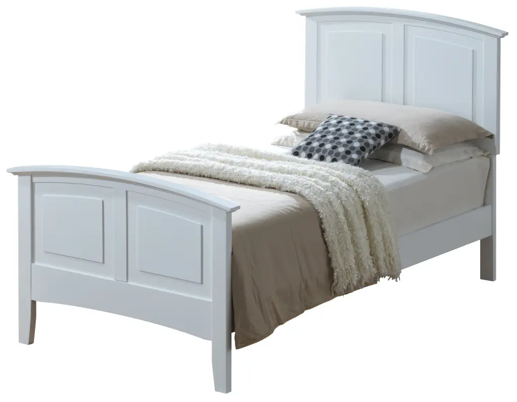 Hammond G5490A Twin Bed Frame White Particle Board glory furniture
