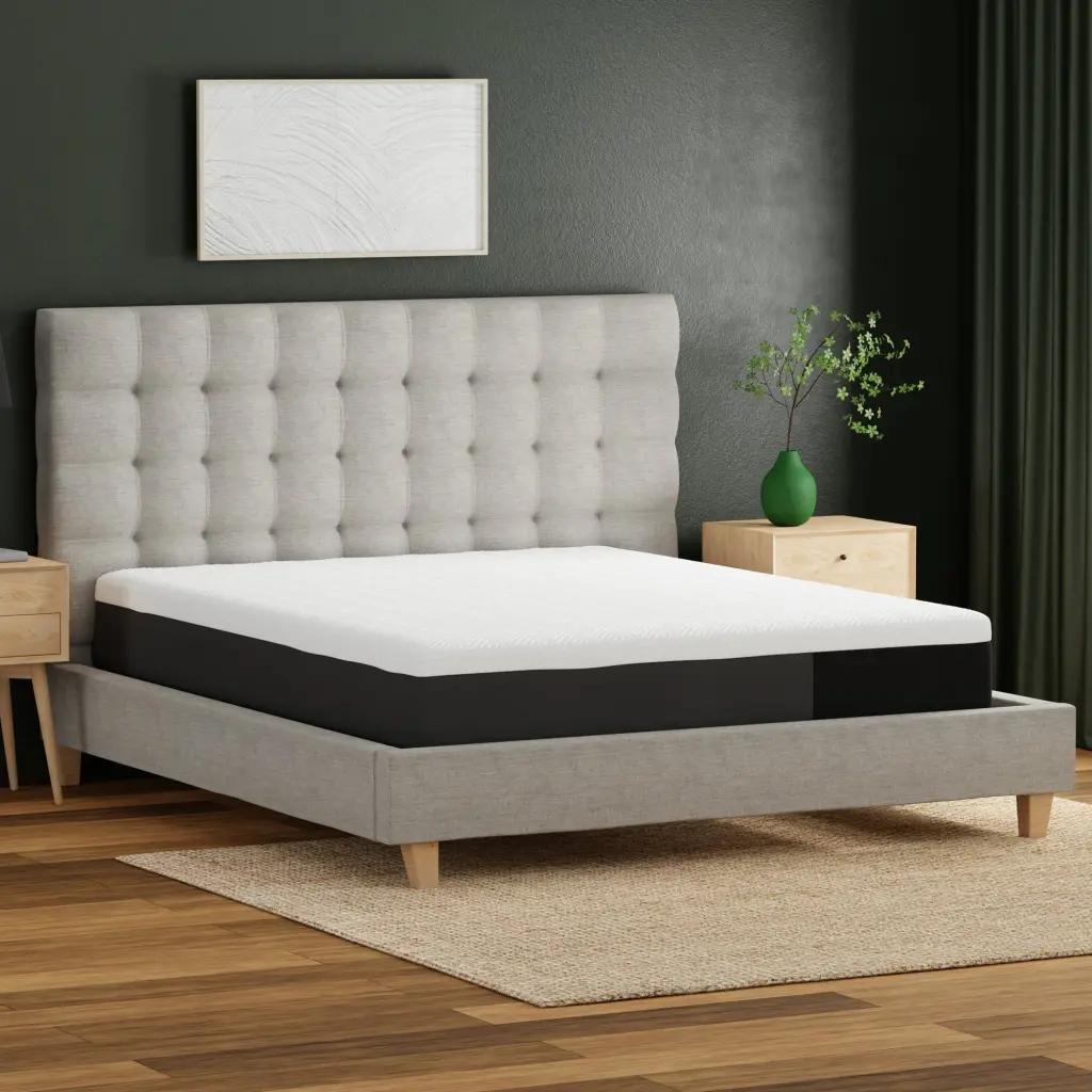 10 Inch Gel Infused Memory Foam Mattress Twin Size White Foam motiontrend