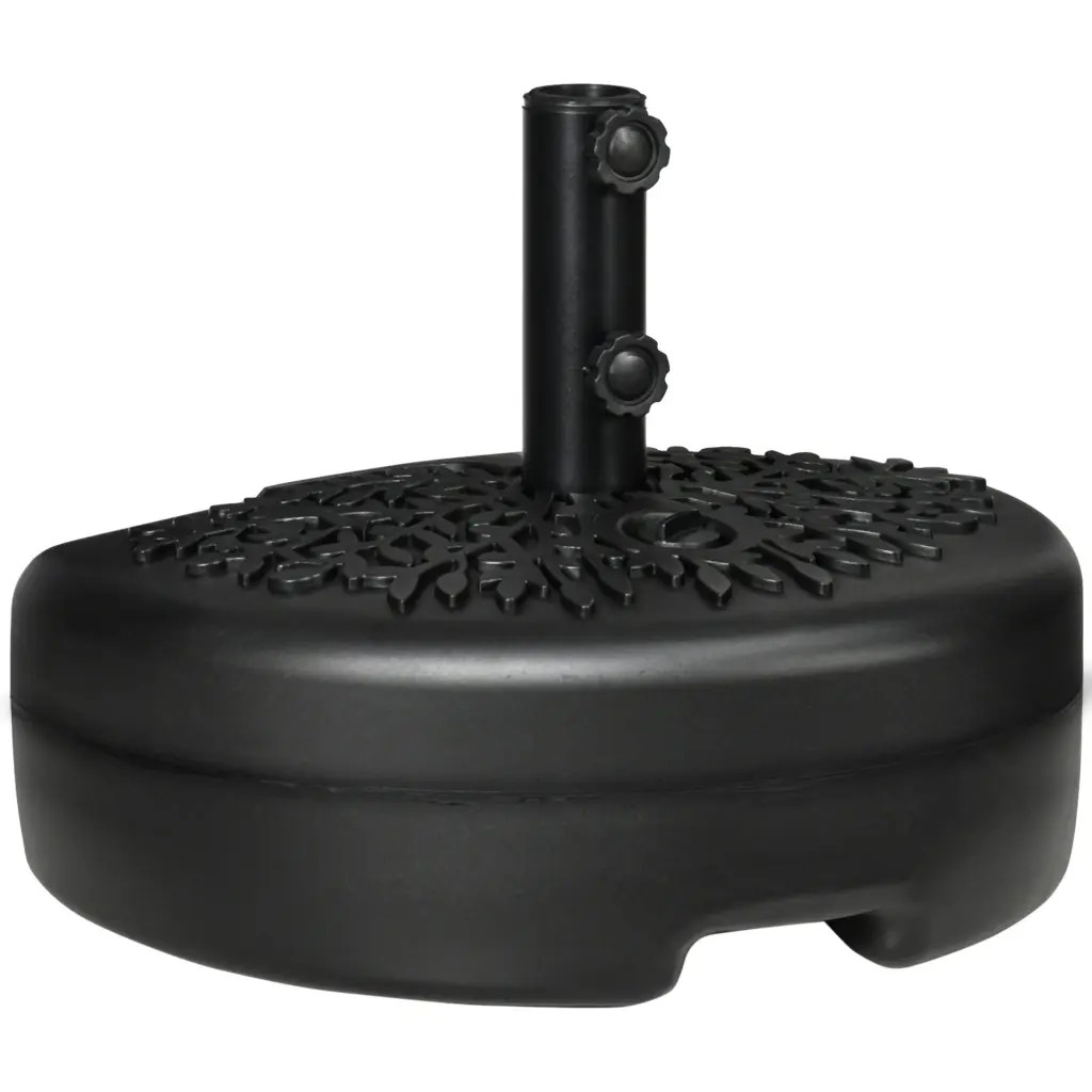 Outsunny Half Round Umbrella Base Sand or Water Filled Patio Umbrella Stand aosom business