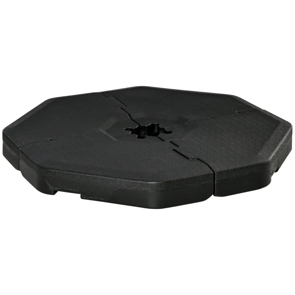 Outsunny 4 Pc Hexagon Cantilever Patio Umbrella Base Stand aosom business