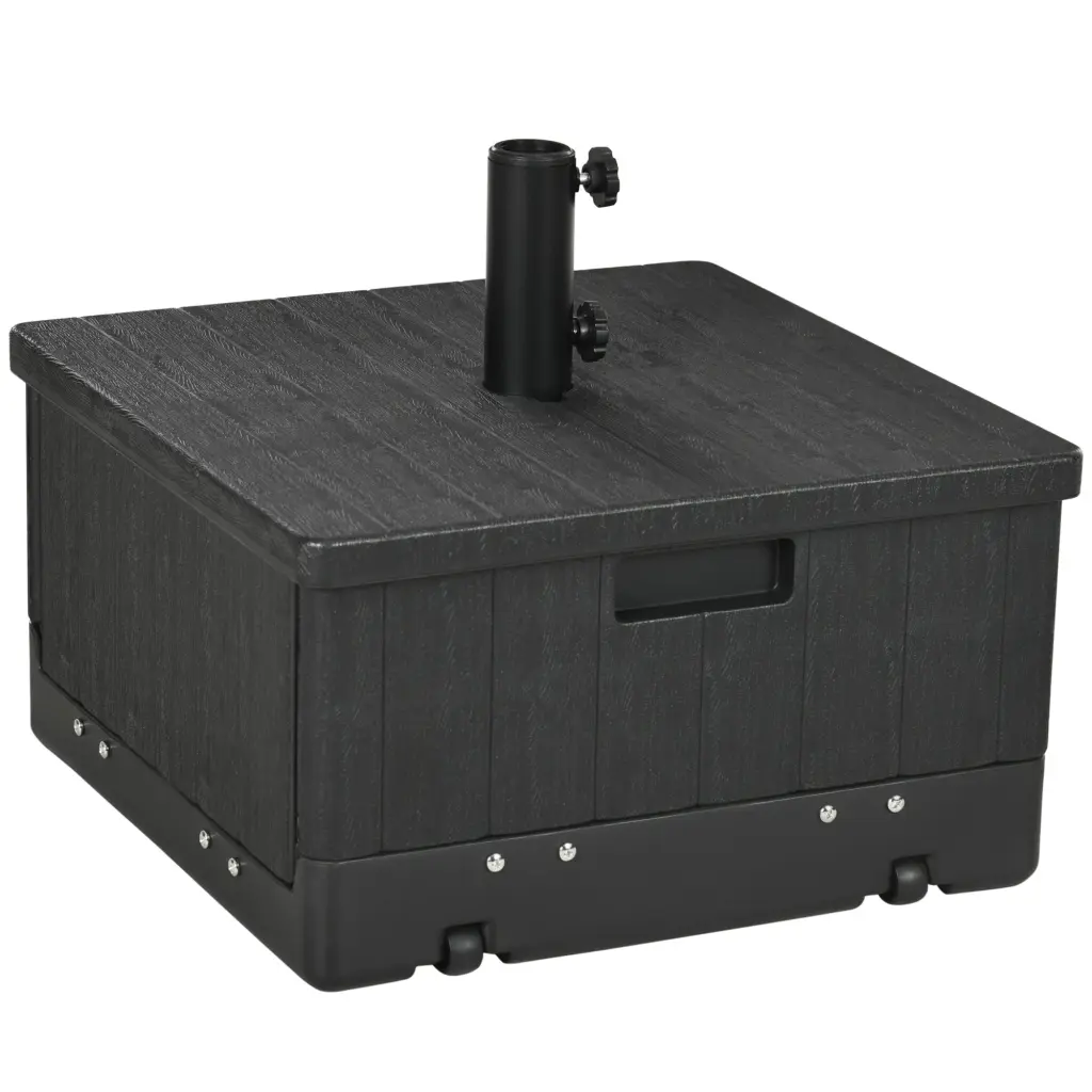 Outsunny 3 1 Outdoor Umbrella Base Coffee End Table Flower Box Planter Patio Furniture aosom business