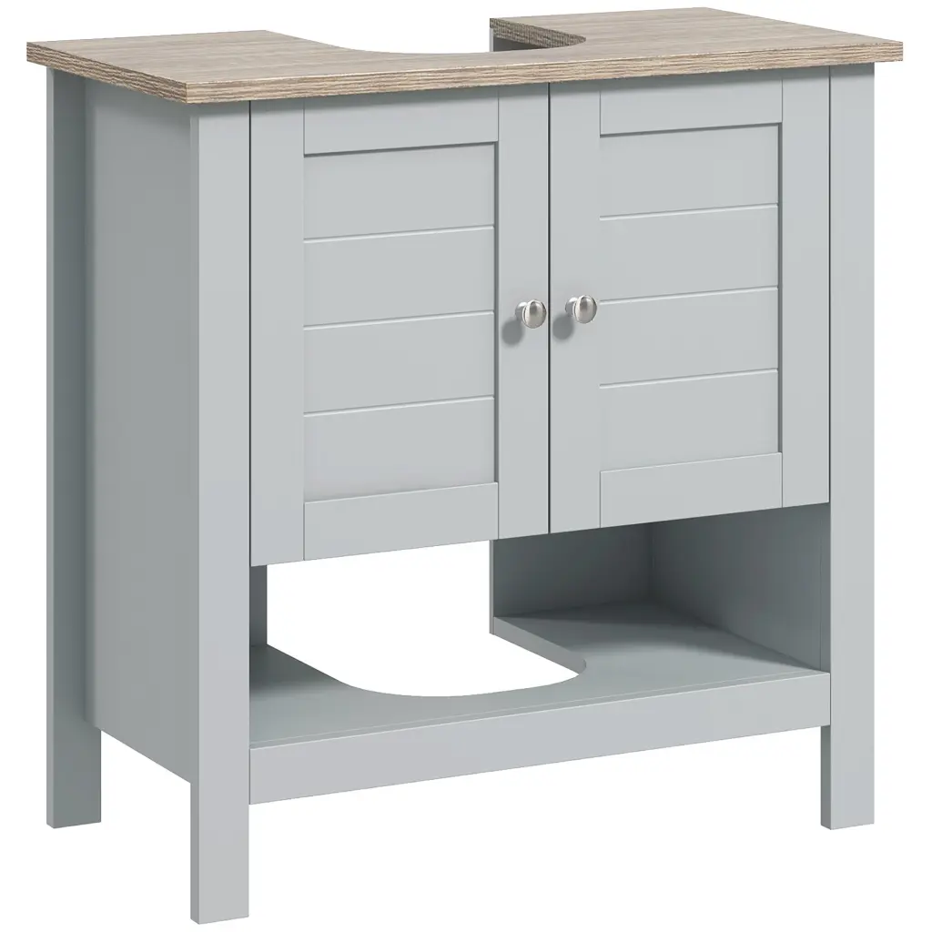 Kleankin Pedestal Sink Storage Cabinet Under Sink Cabinet Bathroom Vanity Organizer aosom business