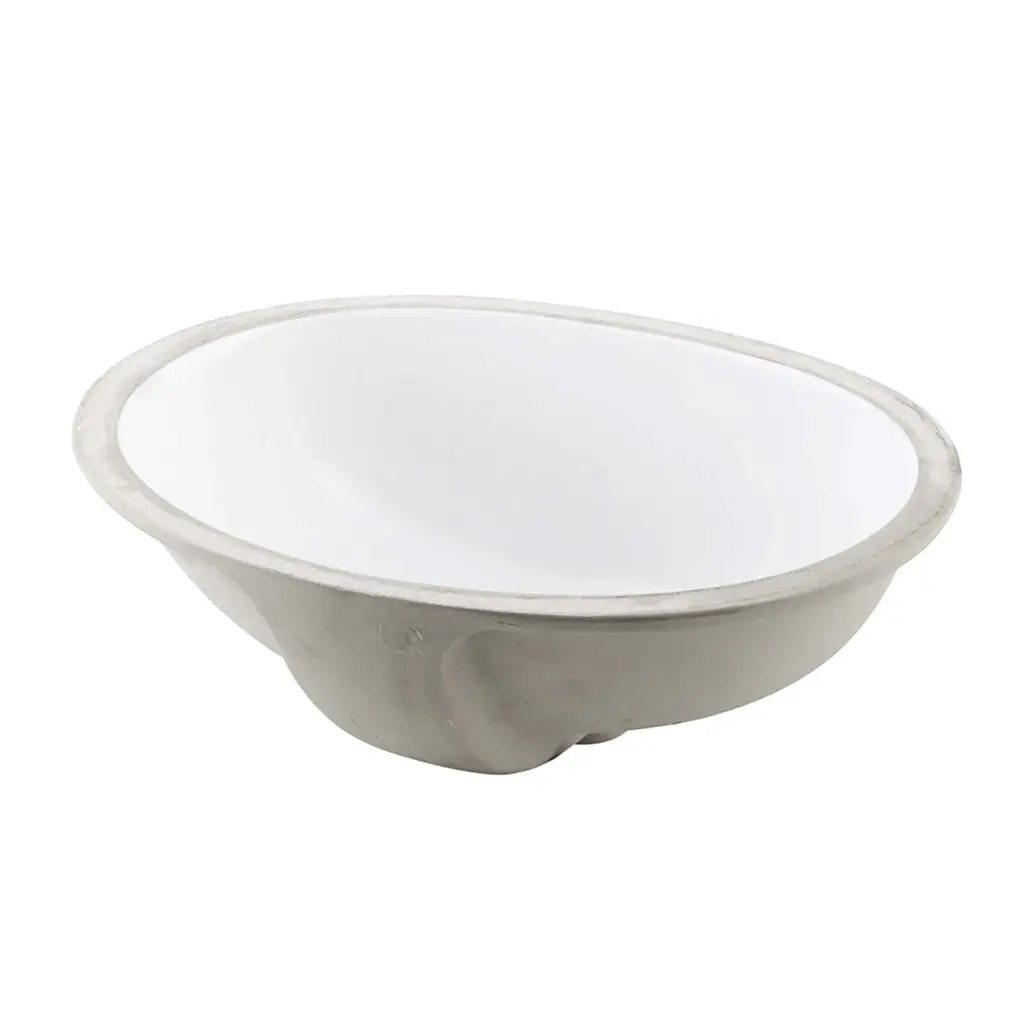Dax Ceramic Oval Single Bowl Undermount Bathroom Basin White Ceramic Sink dax home