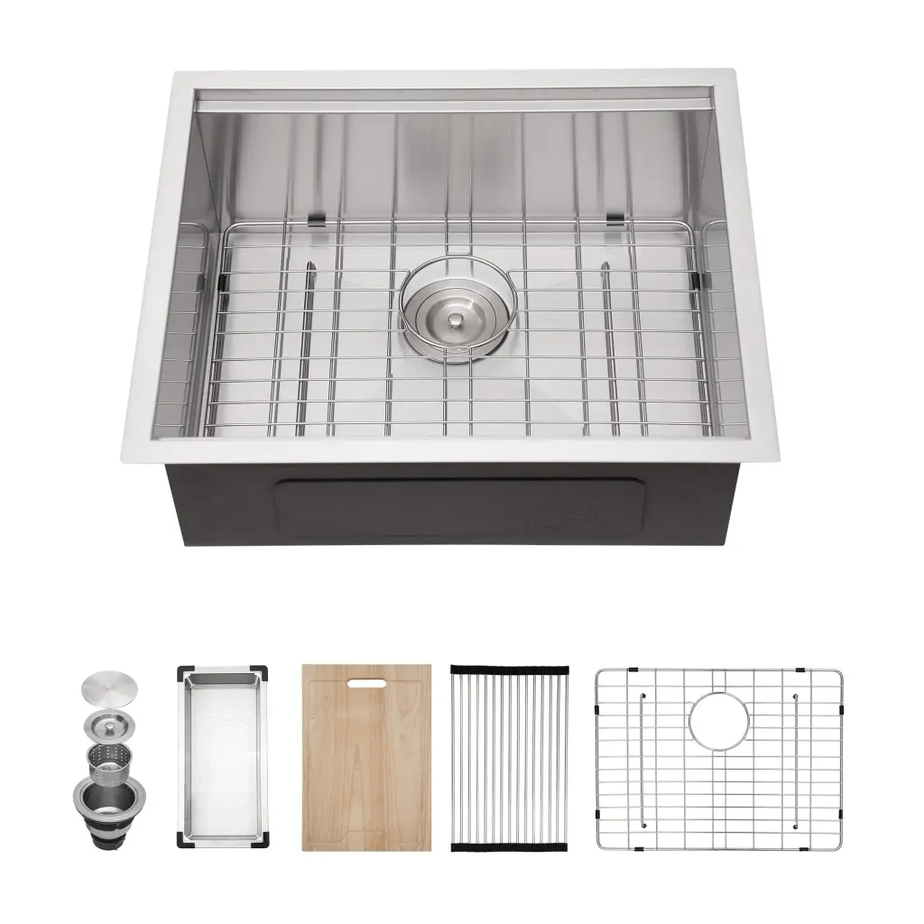 23 Undermount Kitchen Sink 23x19x9 Inch Single Bowl Stainless Steel Sink lordear